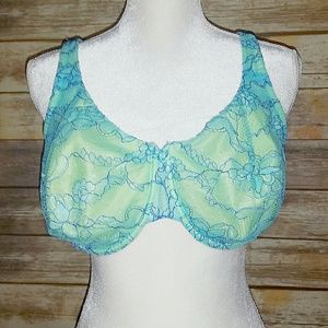 Sexy CACIQUE🌹 Floral Mesh/Lace Overlay Bra